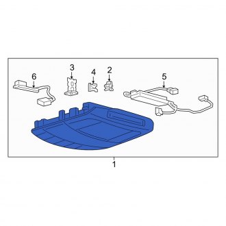 New OEM Overhead Console Fits, 2017-2020 Lincoln Continental - Part # GD9Z54519A70HAF