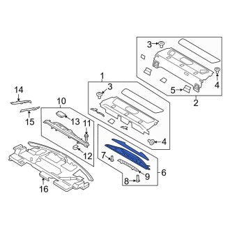 New OEM Rear Package Tray Access Cover Fits, 2017-2020 Lincoln Continental - Part # GD9Z54402A34AM