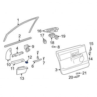 New OEM Front Door Latch Assembly Fits, 2006-2008 Lincoln Town Car - Part # 6W1Z54645A04AB