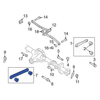 New OEM Front Left Lower Suspension Control Arm Fits, 2003-2007, 2010-2011 Lincoln Town Car - Part # 9W1Z3079B