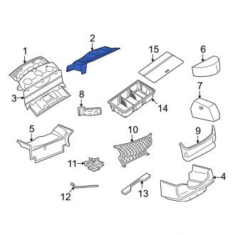 New OEM Rear Floor Carpet Fits, 2004-2011 Lincoln Town Car - Part # 5W1Z5445443BA
