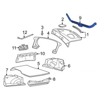 New OEM Rear Liftgate Trim Scuff Plate Fits, 2000-2002 Lincoln LS - Part # XW4Z5411318AAA