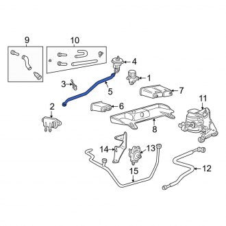 New OEM Exhaust Gas Recirculation Tube (XW4Z9D477DB) Fits, 2000-2002 Lincoln LS - Part # XW4Z9D477DB