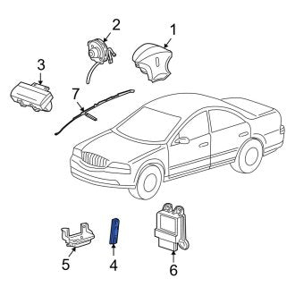 New OEM Front Seat Air Bag Fits, 2003-2006 Lincoln LS - Part # 5W4Z54611D10A