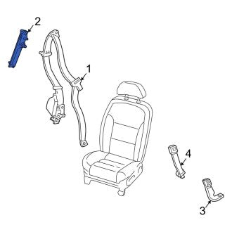 New OEM Front Seat Belt Height Adjuster Fits, 2000-2006 Lincoln LS - Part # 6W4Z54602B82A