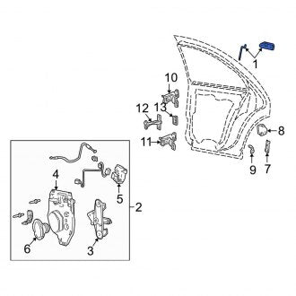 New OEM Rear Right Outer Exterior Door Handle Fits, 2000-2006 Lincoln LS - Part # 6W4Z5426604APTM