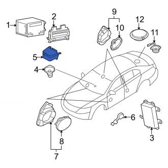 New OEM Center Speaker Fits, 2009-2016 Lincoln MKS - Part # 8A5Z18808A
