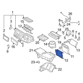 New OEM A/C Evaporator Core Seal Fits, 2007-2009 Lincoln MKZ - Part # 6H6Z19B738BA