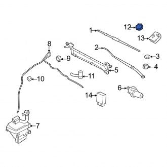 New OEM Front Rain Sensor Fits, 2011-2012 Lincoln MKZ - Part # 8A5Z17D547D