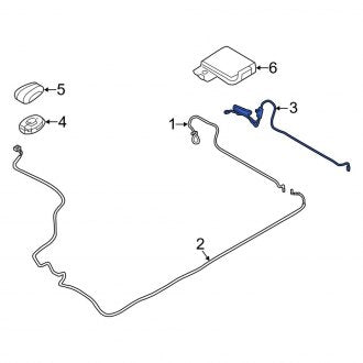 New OEM Antenna Cable Fits, 2010-2012 Lincoln MKZ - Part # AE5Z10E928B