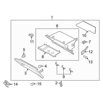 New OEM Front Glove Box Assembly Fits, 2015 Lincoln MKZ - Part # DP5Z54060T10AJ