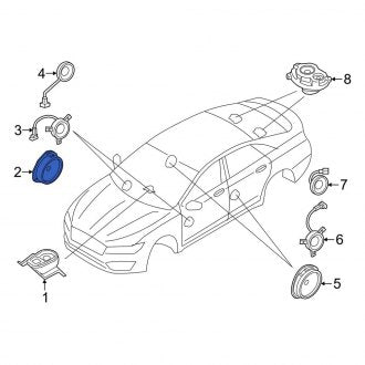 New OEM Front Speaker Fits, 2017-2020 Lincoln MKZ - Part # HP5Z18808F