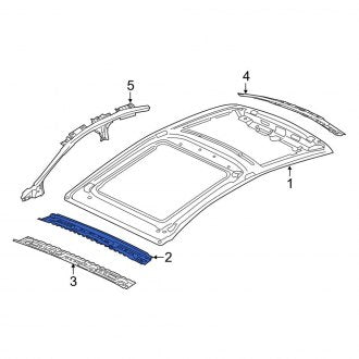 New OEM Front Roof Header Panel Fits, 2013-2020 Lincoln MKZ - Part # HP5Z5403410A