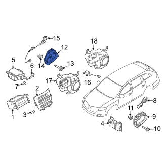 New OEM Speaker Fits, 2010-2012 Lincoln MKT - Part # AE9Z18808H