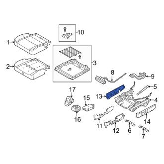 New OEM Rear Left Lower Seat Frame Trim Panel Fits, 2010 Lincoln MKT - Part # DE9Z7460513EF