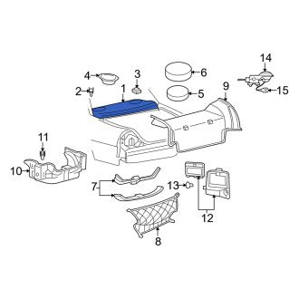 New OEM Rear Package Tray Trim Fits, 2006-2011 Mercury Grand Marquis - Part # 6W7Z5446668AAB