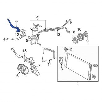 New OEM A/C Manifold Hose Assembly Fits, 2000-2001 Mercury Sable - Part # YF1Z19D734BA
