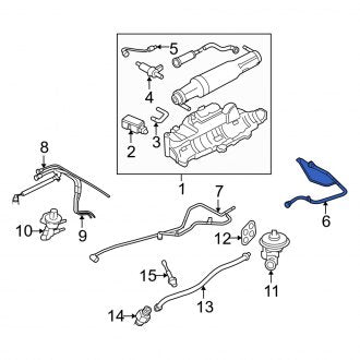 New OEM Evaporative Emissions System Lines Fits, 2005-2007 Mercury Montego - Part # 5G1Z9K324AA