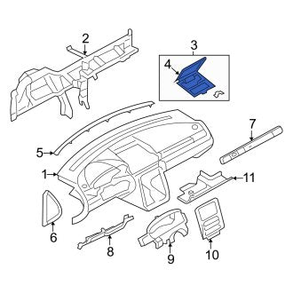 New OEM Glove Box Door Fits, 2005-2007 Mercury Montego - Part # 6G1Z5446140AA