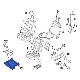 New OEM Front Left Seat Frame Fits, 2005-2007 Mercury Montego - Part # 5F9Z7463101AA