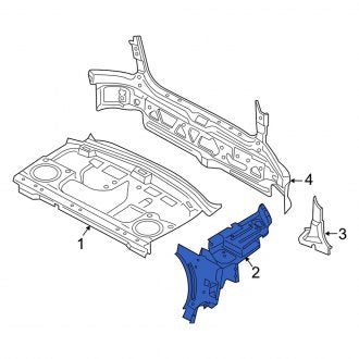 New OEM Rear Left Body Support Fits, 2008-2009 Mercury Sable - Part # 5G1Z5446813AA