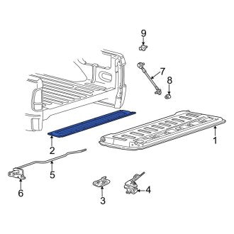 New OEM Rear Tailgate Gap Cover Fits, 2004-2009 Ford F-150 - Part # 4L3Z8343121AA