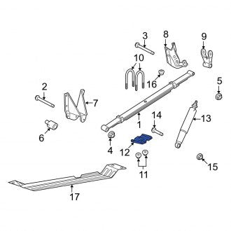 New OEM Rear Leaf Spring Plate Fits, 2004-2008 Ford F-150 - Part # 5L3Z5798EA