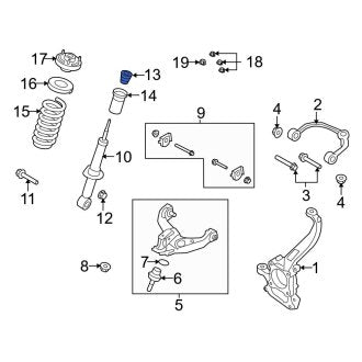 New OEM Front Suspension Shock Absorber Fits, 2010-2013 Ford F-150 - Part # AL3Z18124SB