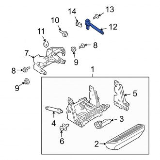 New OEM Front Left Running Board Mounting Bracket Fits, 2009-2014 Ford F-150 - Part # 9L3Z16A417B