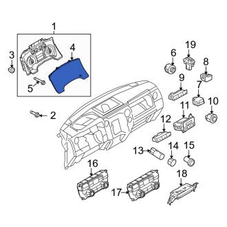 New OEM Instrument Panel Lens Fits, 2014 Ford F-150 - Part # DL3Z10890A