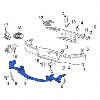 New OEM Bumper Face Bar Reinforcement Beam Fits, 2009 Ford F-150 - Part # 9L3Z17D826C
