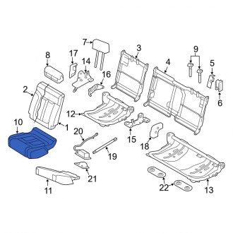 New OEM Rear Left Seat Cover Fits, 2013-2014 Ford F-150 - Part # DL3Z1863805EB