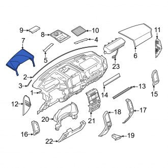 New OEM Left Air Bag Door Fits, 2017-2020 Ford F-150 - Part # FL3Z15044D70AF