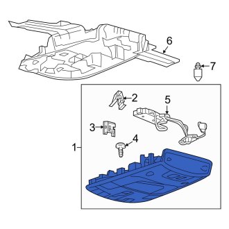 New OEM Upper Overhead Console Fits, 2015-2017 Ford F-150 - Part # FL3Z18519A70KAJ