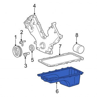 New OEM Engine Oil Pan Fits, 1997-2002 Ford Expedition - Part # XL1Z6675CA