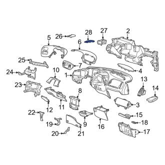 New OEM Left Instrument Panel Air Duct Fits, 1997-2004 Ford F-150 - Part # F65Z19E662BA