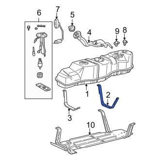 New OEM Front Fuel Tank Strap Fits, 1997-2004 Ford F-150 - Part # F75Z9054HA