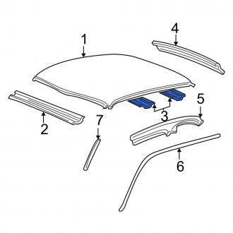 New OEM Roof Panel Reinforcement Fits, 1997-2001 Ford Expedition - Part # F75Z7850222AD