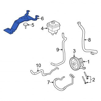 New OEM Power Steering Pump Reservoir Bracket Fits, 2008 Ford E-series - Part # F7UZ3490AB