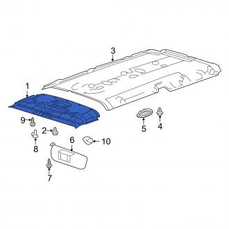 New OEM Front Headliner Fits, 2009 Ford E-series - Part # 9C2Z1651940GA