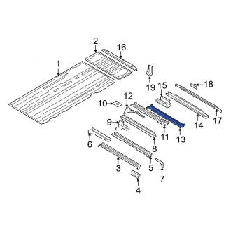 New OEM Rear Center Floor Pan Crossmember Fits, 2008-2014 Ford E-series - Part # 8C2Z1610608A