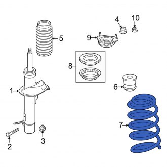 New OEM Front Coil Spring Fits, 2010-2013 Ford Transit Connect - Part # 2T1Z5310B