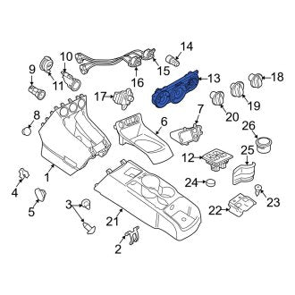 New OEM HVAC Heater Control Switch Bezel Fits, 2010-2013 Ford Transit Connect - Part # 9T1Z18C419A