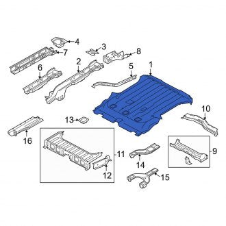 New OEM Rear Floor Pan Fits, 2010-2013 Ford Transit Connect - Part # 2T1Z6111215A