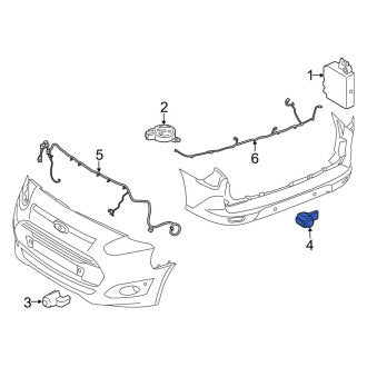 New OEM Front Parking Aid Sensor Fits, 2014-2018 Ford Transit Connect - Part # CJ5Z15K859BD