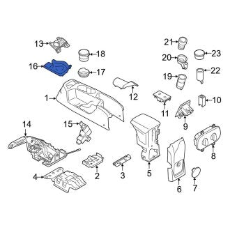New OEM Parking Brake Lever Cover Fits, 2014-2018 Ford Transit Connect - Part # DT1Z6104567AE