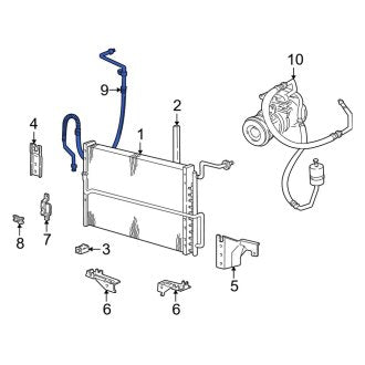 New OEM A/C Refrigerant Suction Hose Fits, 1994-1996 Ford E-series - Part # F6UZ19D850AA
