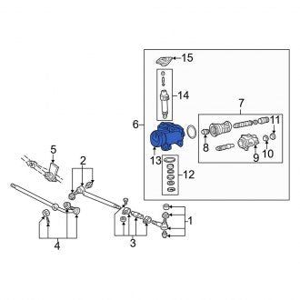 New OEM Front Steering Gear Housing Fits, 1992-2004 Ford E-series - Part # F4UZ3548A