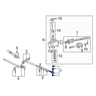 New OEM Left Inner Steering Tie Rod End Fits, 1992-2006 Ford E-series - Part # 6C2Z3A130D
