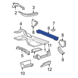 New OEM Rear Floor Pan Crossmember Fits, 1992-2014 Ford E-series - Part # 8C2Z1510608B